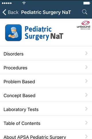 APSA Pediatric Surgery Library screenshot 2
