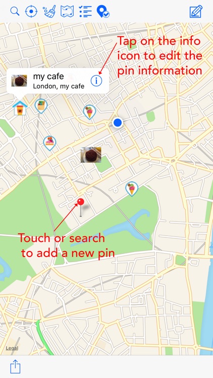 my Map Notes - Draw on map