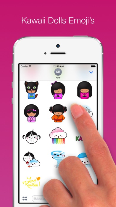 Kawaii Dolls Emoji's screenshot 3