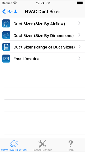 ASHRAE HVAC Duct Sizer