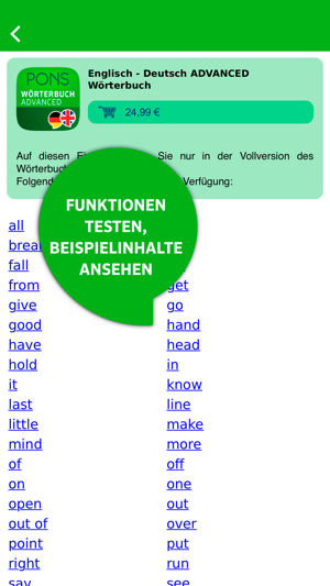 PONS Wörterbuch Bibliothek(圖3)-速報App