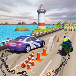 Voitures en chaîne Racing 3D