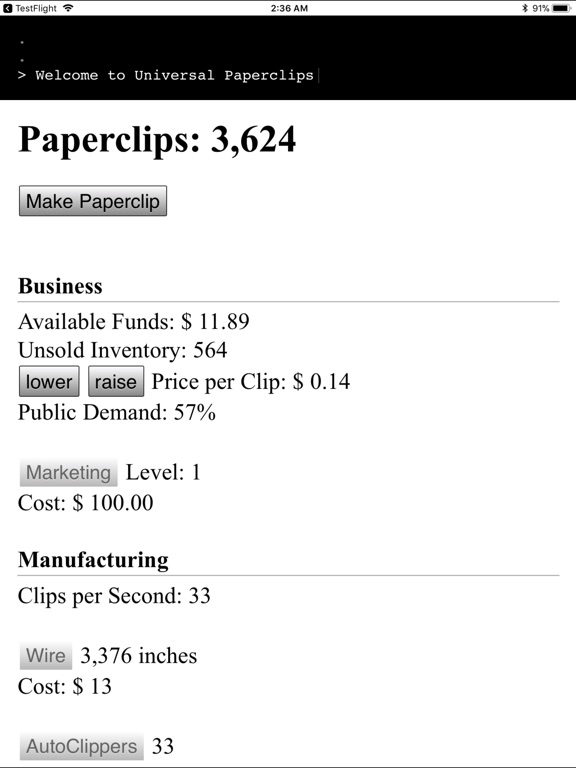 Universal Paperclips™ screenshot 5