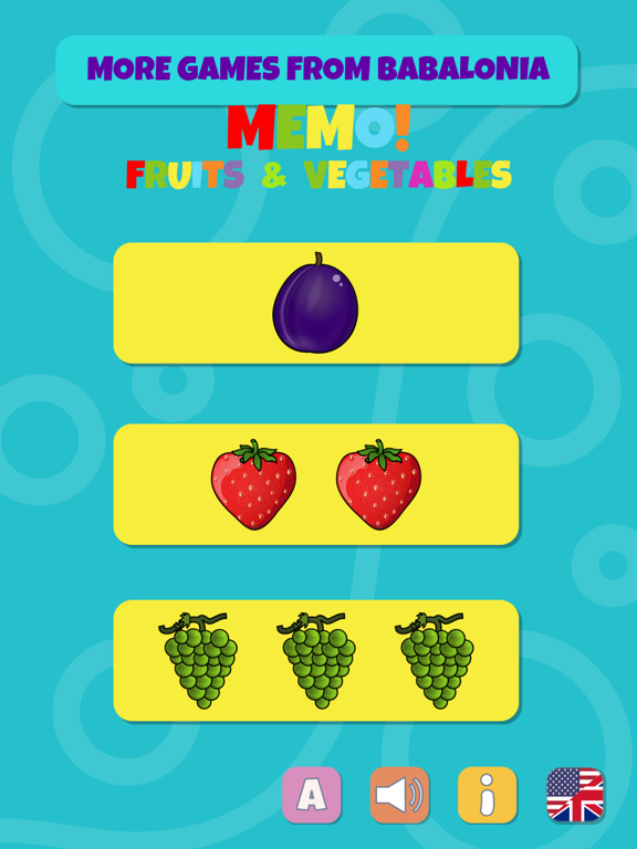 Скачать игру Memo  - Fruits & Vegetables