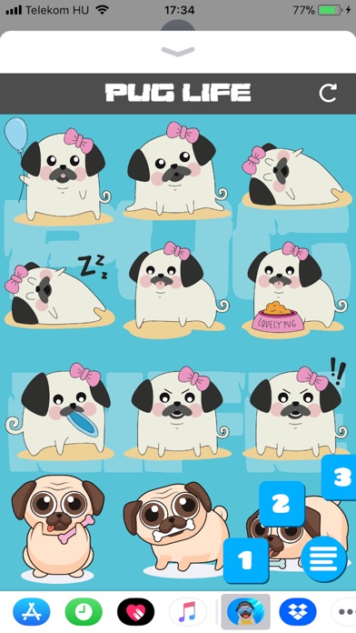 Pug Life Emoji Stickers. screenshot 4