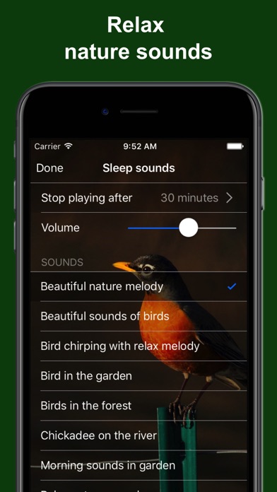 Bird Alarm Clock & Sleep Sound screenshot 3
