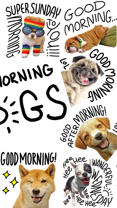 Good Morning Dogs Stickers screenshot 2