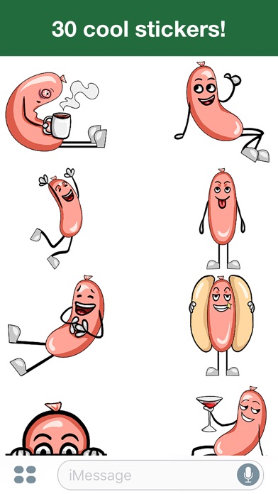 Hot Sausage - Cute stickers screenshot 2