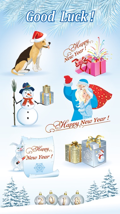 Happy New Year Stickers 2018 screenshot-3