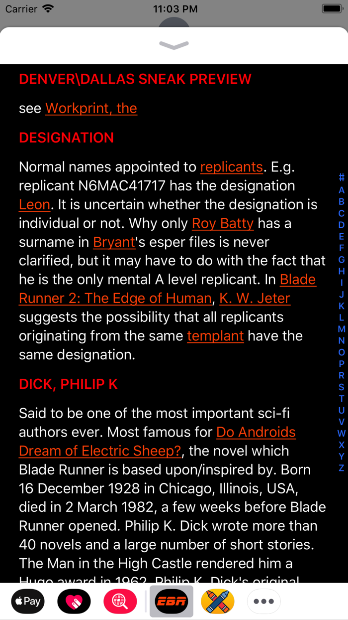 Blade Runner Messages