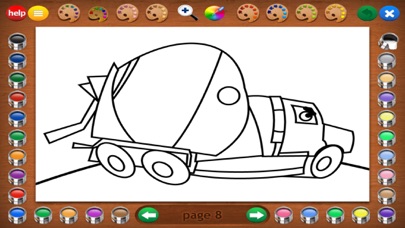 How to cancel & delete Coloring Book 11: Trucks from iphone & ipad 3