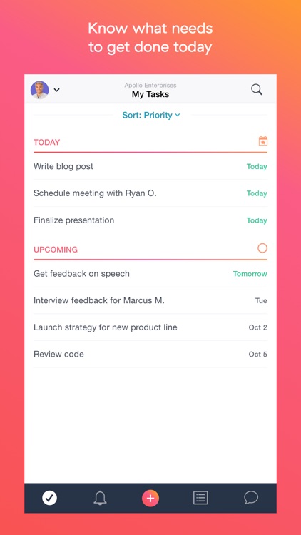 Asana: organize tasks & work