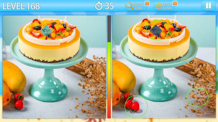 Find out the differences - Delicious cake