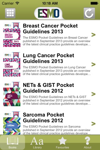 ESMO Cancer Guidelines screenshot 3