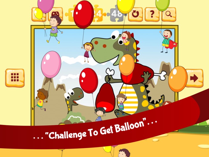 可爱的恐龙拼图