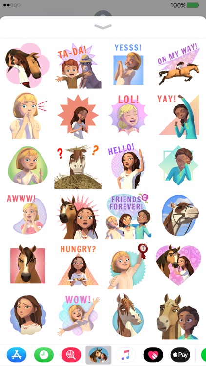 Spirit Riding Free Stickers