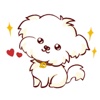 Cute Small Maltese Dog Sticker