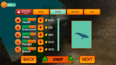 Hump Back Whale Ocean Sim screenshot 3