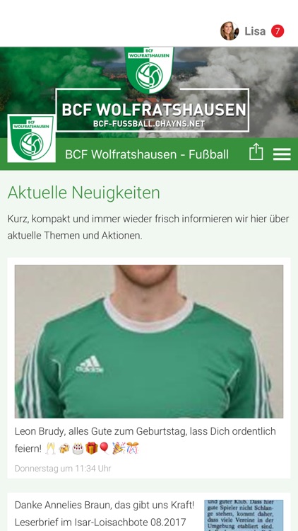 BCF Wolfratshausen - Fußball