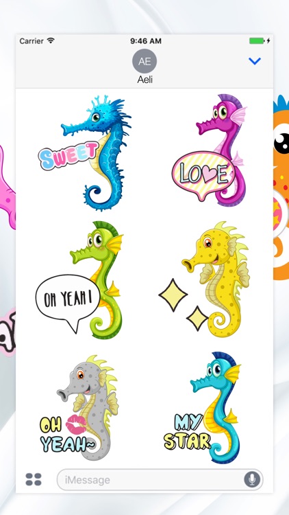 Seahorse Stickers