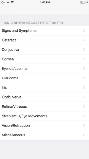 ICD-10 Reference for Optometry(圖2)-速報App