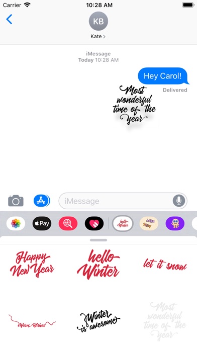 How to cancel & delete Christmas Lettering Stickers from iphone & ipad 4