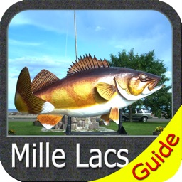 Mille Lacs Lake GPS charts fishing maps Navigator