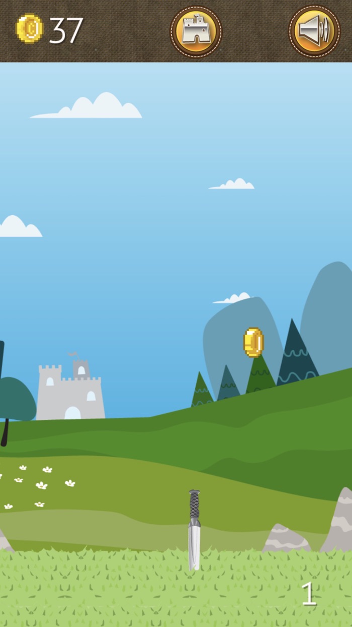 Knife Flip Throw Fruit