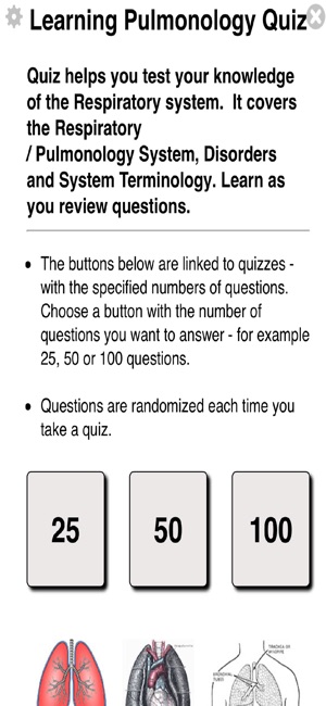 Learning Pulmonology Quiz