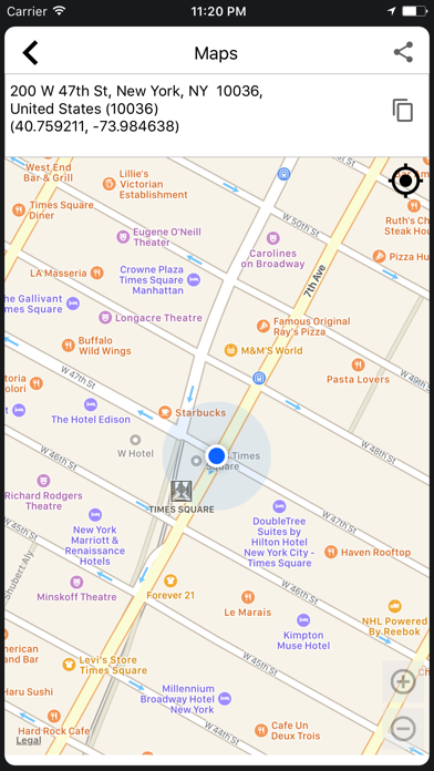 GPS Location - Share address screenshot 3