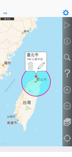 在地圖上的半徑(圖1)-速報App