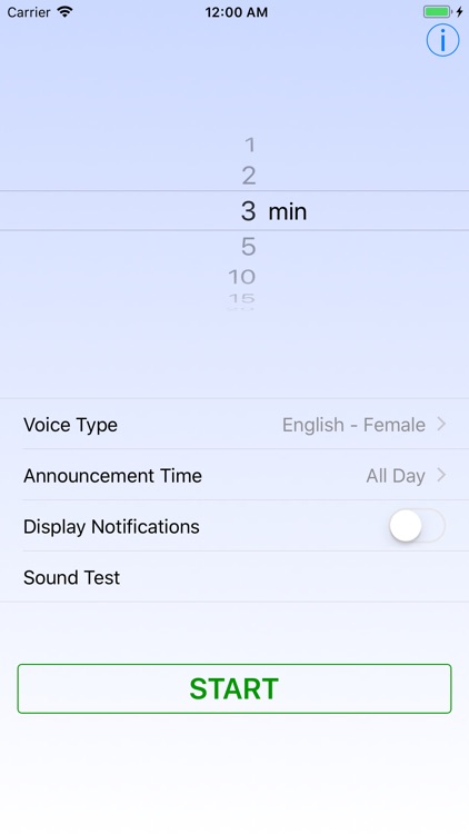 Voice Over Clock