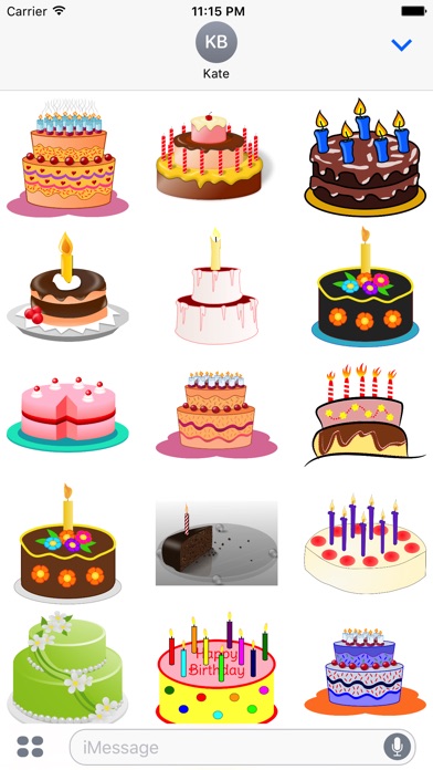 Birthday Cake Stickers screenshot 2