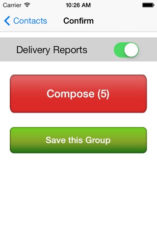 Group SMS with Delivery Report screenshot 3