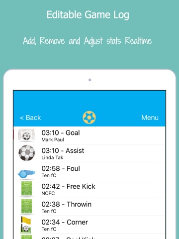 Soccer Stat Recorder 3000 screenshot 3