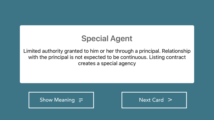 Real Estate Vocabulary Cards