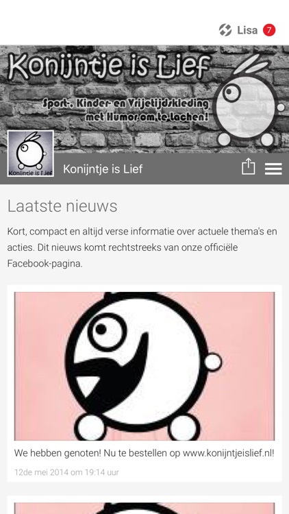 Konijntje is Lief