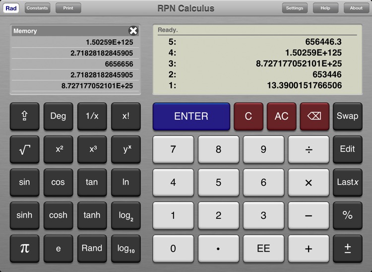 RPN Calculus