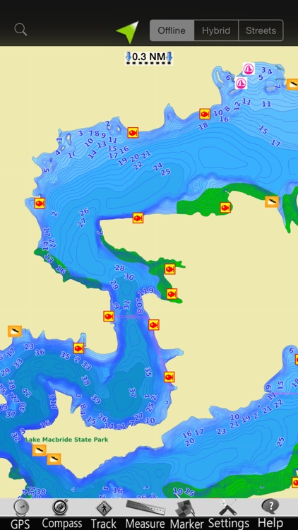 Macbride Lake Nautical Charts