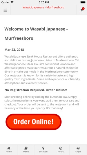 Wasabi Japanese Murfreesboro(圖1)-速報App