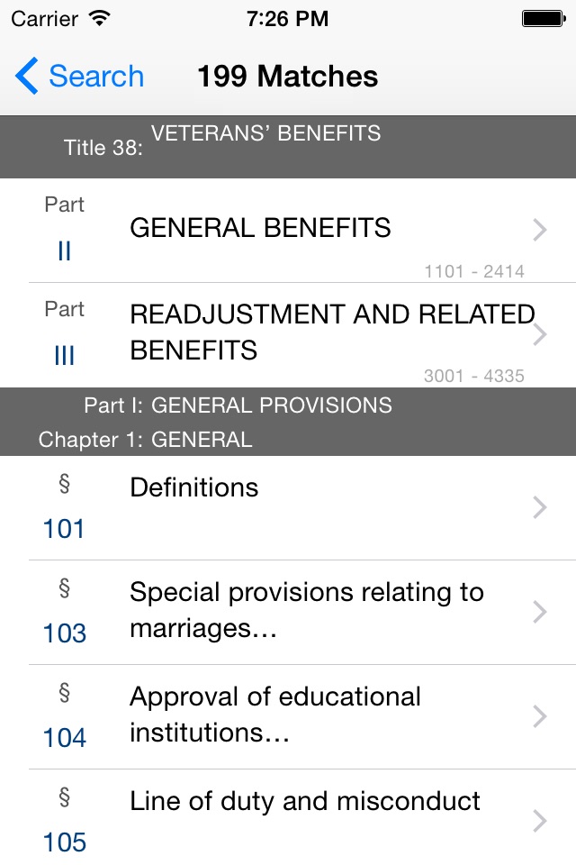 38 USC - Veterans' Benefits (LawStack Series) screenshot 3