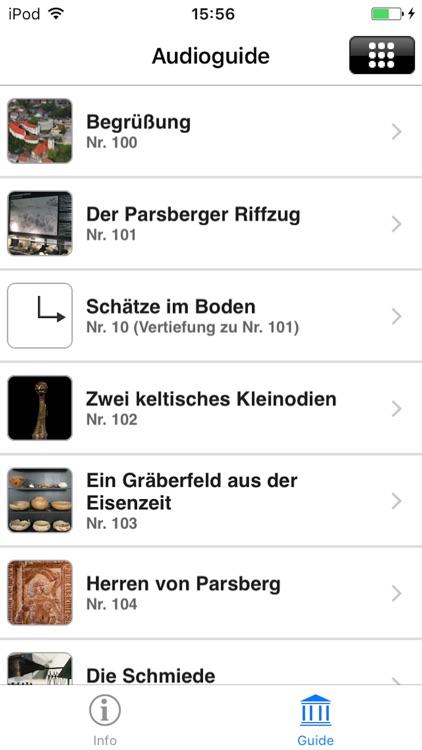 BURGMUSEUM PARSBERG AUDIOGUIDE