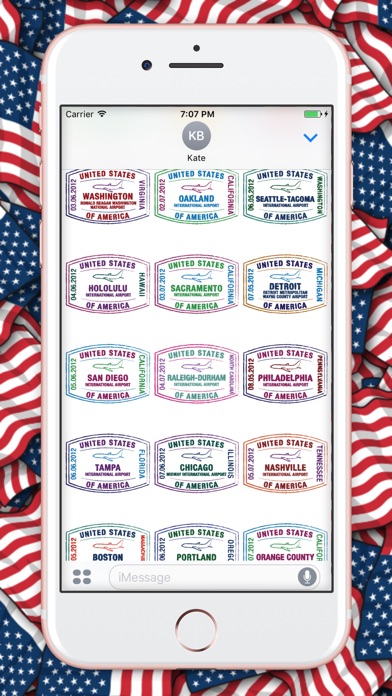 USA Travel Stamps: Welcome to the USA screenshot 2