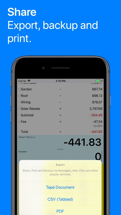 Digits Tape Calculator screenshot-3