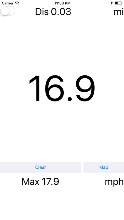 GPS Speedometer (mph)