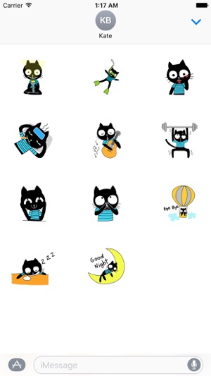 Naughty Black Cat Sticker Packs(圖3)-速報App