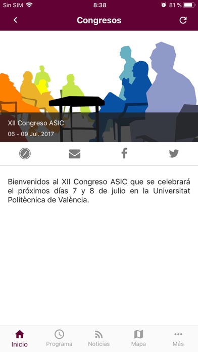 UPV - Congresos screenshot 2