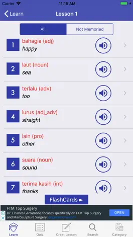 Game screenshot Learn Indonesian Vocabulary apk