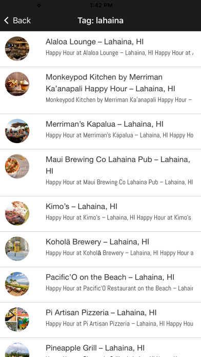 Maui Happy Hours screenshot 3