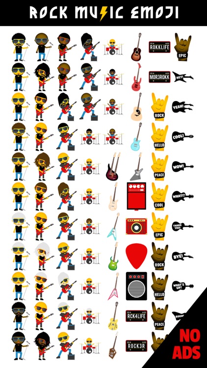 Rock Music Emoji App